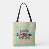 Praat of sms uw bericht Logo Tote Bag (Achterkant)