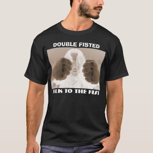 PRAAT OP DE VIS T-SHIRT (Voorkant)