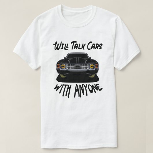 Praat over auto's met iedereen Gepensioneerde mont T-shirt (Design voorkant)