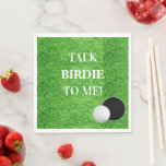 Praat over Birdie voor mij Golf Lover Celebration  Servet<br><div class="desc">Heb het beste feest ooit als je deze griezelige servetten met golfthema's gebruikt. Perfect voor om het even welke stijlpartij deze servetten die worden gecoördineerd om uw uitnodiging aan te passen zullen plezier aan uw partijlijst toevoegen. Zoek andere golfpartijideeën in het hele collectie van de Summer Lovin.</div>