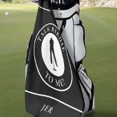 Praat over Birdie voor mij Golfer Funny Silhouette Golfhanddoek