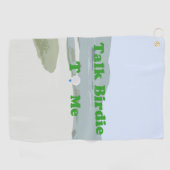 Praat over Birdie voor mij Golfhanddoek (Horizontaal)