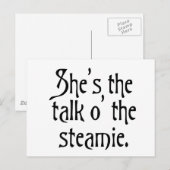 Praat over de vreemde humor van steamie glasgow in briefkaart (Voorkant / Achterkant)