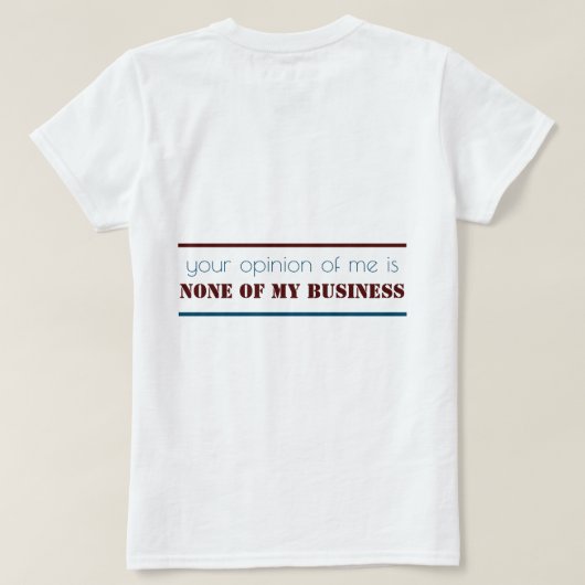 Praat Over Mij T-Shirt (Design achterkant)