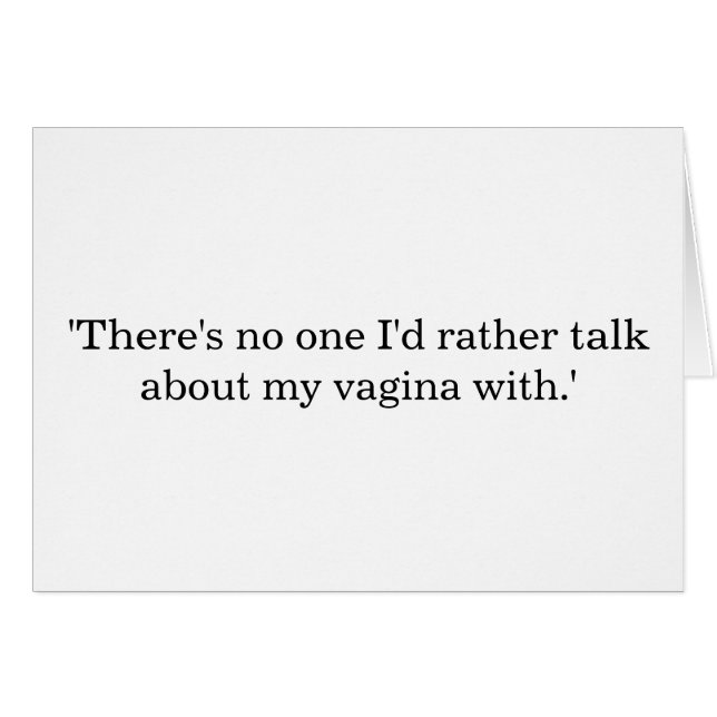 Praat over mijn vagina... (Voorkant Horizontaal)