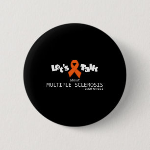 Praat over multiple sclerose bewustzijn ronde button 5,7 cm