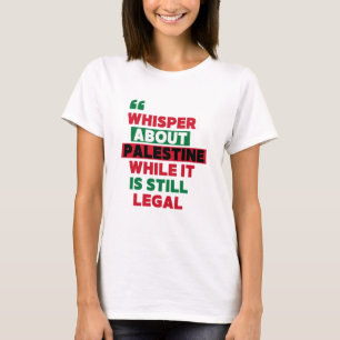 PRAAT OVER PALESTINA PRODUCTEN T-SHIRT