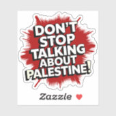 Praat over Palestina! Sticker (Vel)