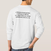 Praat over Testiculaire kanker Lange Slapjes T-shirt (Achterkant)