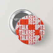 Praat! Rec. Voor Podcaster en Podcast Fan. Ronde Button 5,7 Cm (Voorkant /achterkant)