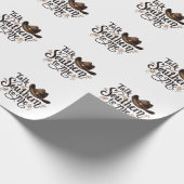 Praat Southern to Me Funny Cowboy Pet Western Cadeaupapier (Hoek)