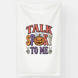 Praat Spoken Met Me Vintage Halloween T-shirt Ontw Spandoek
