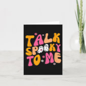 Praat Spooky met mij Kostuum Halloween Matching Fa Kaart (Voorkant)