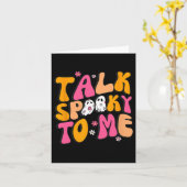 Praat Spooky met mij Kostuum Halloween Matching Fa Kaart (Gele Bloem)