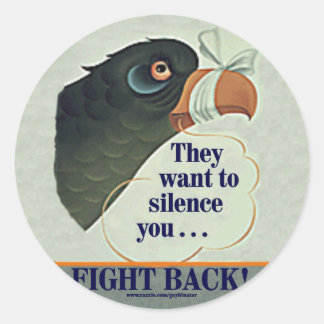 Praat te veel ronde sticker