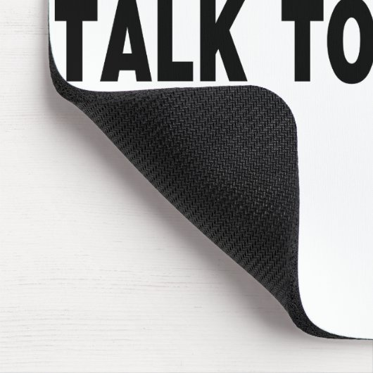 Praat tegen de hand muismat (Hoek)