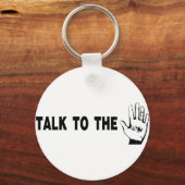 Praat tegen de hand sleutelhanger (Voorkant)