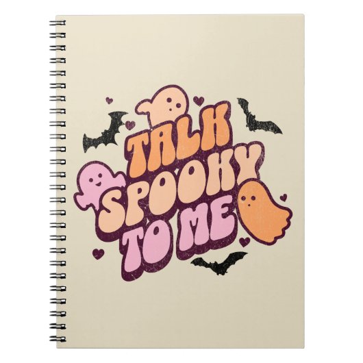 Praat tegen me spooky notitieboek (Voorkant)