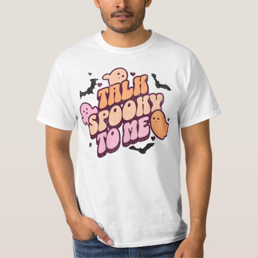 Praat tegen me spooky t-shirt (Voorkant)