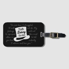 Praat tegen mij Darcy II Bagagelabel