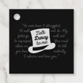 Praat tegen mij Darcy II Bedankjes Labels (Voorkant)