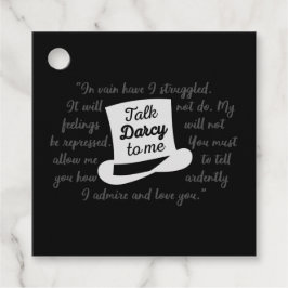 Praat tegen mij Darcy II Bedankjes Labels