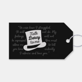 Praat tegen mij Darcy II Cadeaulabel