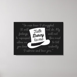 Praat tegen mij Darcy II Canvas Afdruk