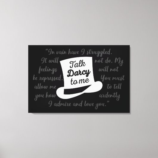 Praat tegen mij Darcy II Canvas Afdruk (Voorkant)