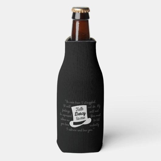 Praat tegen mij Darcy II Flesjeskoeler (Fles Voorkant)