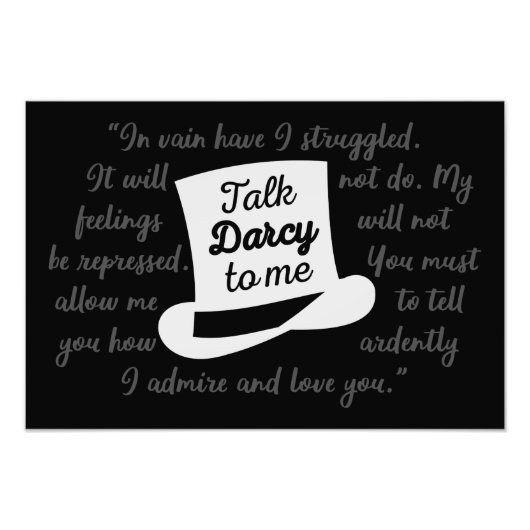 Praat tegen mij Darcy II Foto Afdruk (Voorkant)
