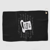 Praat tegen mij Darcy II Golfhanddoek (Horizontaal)