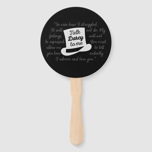 Praat tegen mij Darcy II Handwaaier (Voorkant)