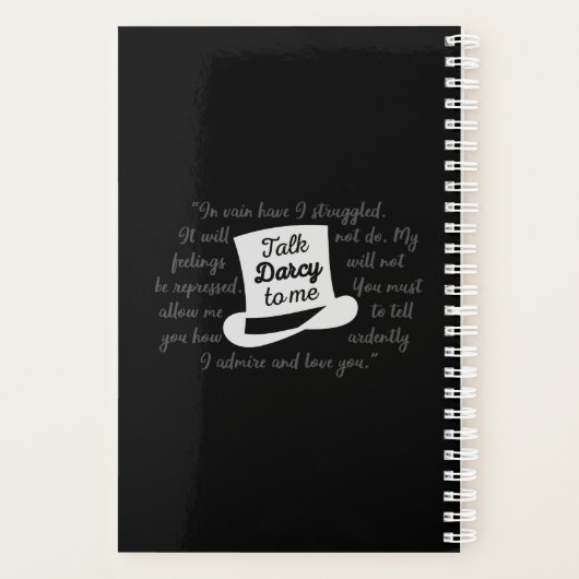 Praat tegen mij Darcy II Planner (Achterkant)