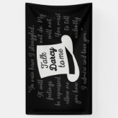 Praat tegen mij Darcy II Spandoek (Verticaal)