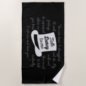 Praat tegen mij Darcy II Strandlaken (Voorkant)