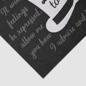 Praat tegen mij Darcy II Tissuepapier (Detail)