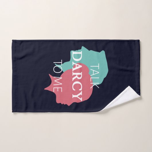Praat tegen mij over Darcy IV Bad Handdoek (Handdoek)