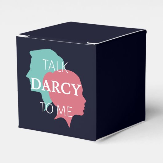 Praat tegen mij over Darcy IV Bedankdoosjes (Voorkant Zijde)