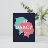 Praat tegen mij over Darcy IV Briefkaart (Staand voorkant)