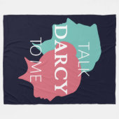 Praat tegen mij over Darcy IV Fleece Deken (Voorkant (Horizontaal))