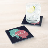 Praat tegen mij over Darcy IV Glazen Onderzetter (Schuin)