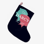 Praat tegen mij over Darcy IV Grote Kerstsok (Voorkant (Hangend))