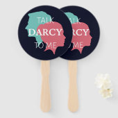 Praat tegen mij over Darcy IV Handwaaier (Voorkant en achterkant)