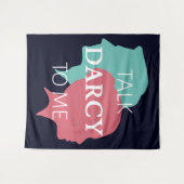 Praat tegen mij over Darcy IV Wandkleed (Voorkant (horizontaal))