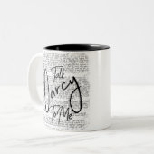 Praat tegen mij over Darcy Tweekleurige Koffiemok (Voorkant links)