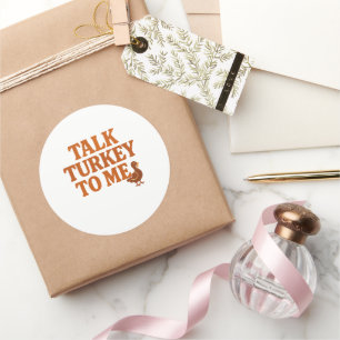 Praat Turk Met Me – Grappige Thanksgiving Sticker