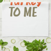 Praat Turkije met me keukenhanddoek (Gevouwen)