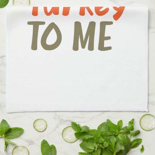 Praat Turkije met me keukenhanddoek (Gevouwen)