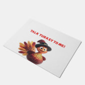 Praat Turkije Met Mij Grappig Thanksgiving-ontwerp Deurmat (Schuin)